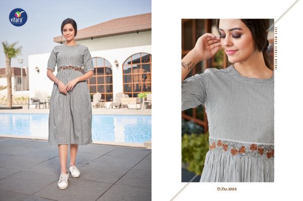 Vitara Vanila Exclusive Cotton Designer Long Kurti Collection